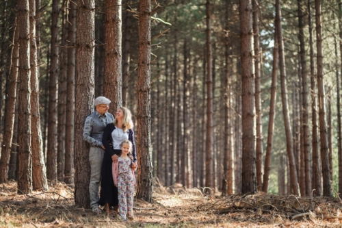 familienbild im wald
