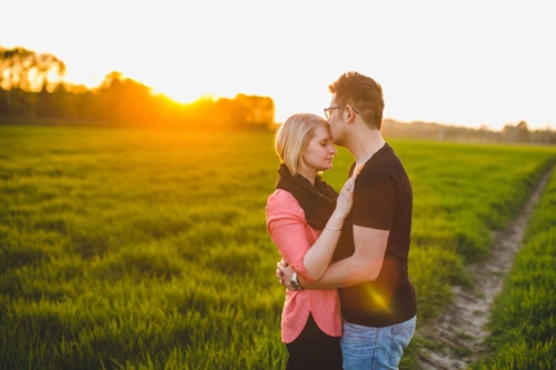 paar beim sonnenuntergang