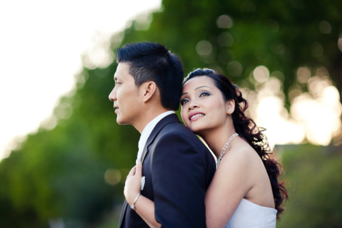 after-wedding-shooting in der natur